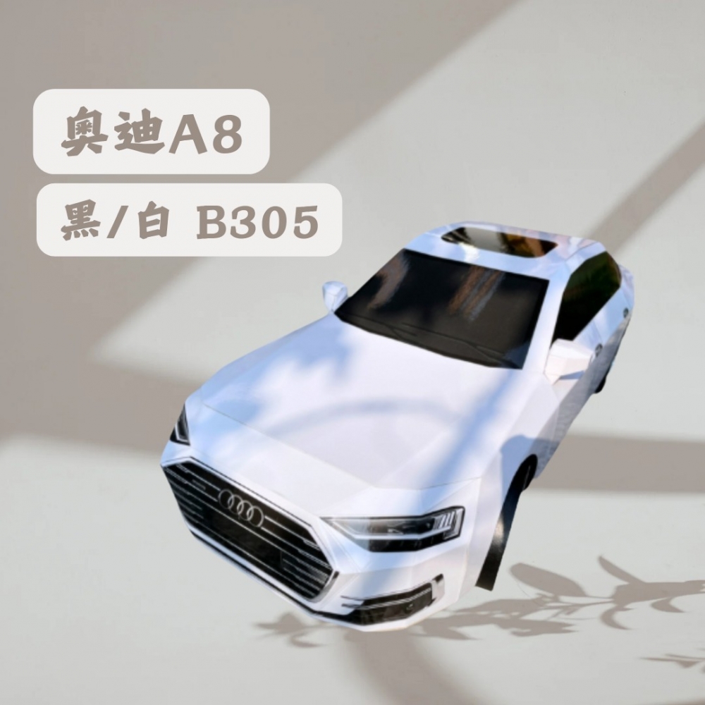 奧迪A8 黑/白B305